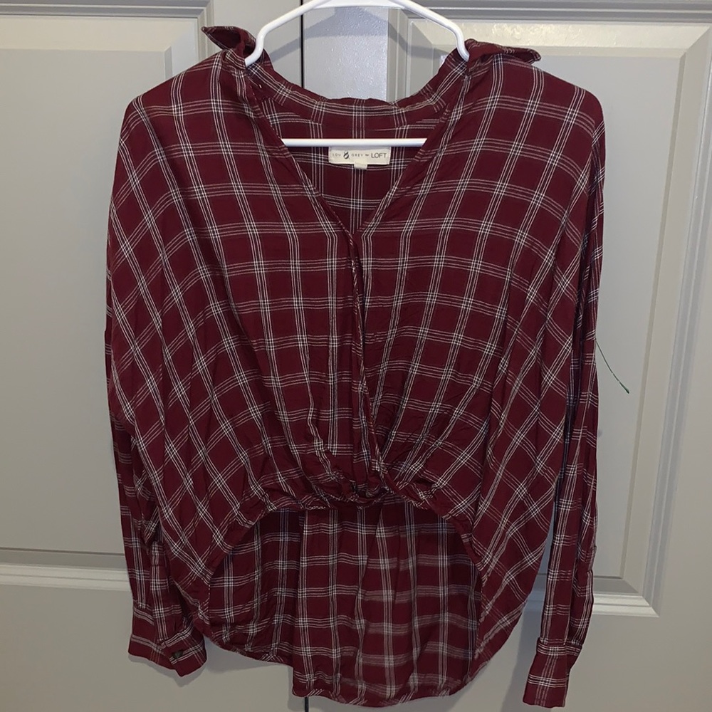 Lou & Grey Plaid Top